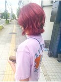 【和歌山美容室】カット+ダブルカラーでワインレッド