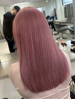 ラック 表参道(LUCK)&nbsp;ピンクベージュ/ハイトーンピンク/艶ハイトーン/ブリーチ