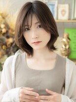 カバーヘア ブリス 大宮西口(COVER HAIR bliss)&nbsp;ダークアッシュ大人美人マレットヘアウルフボブA5大宮30代40代