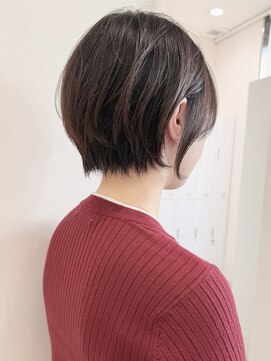 セイドット リー(Say. Ree) say.ショートボブひし形ショートミルクティーベージュ暗めカラー