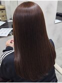 ナチュラルに可愛い艶髪ブラウン