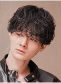 渋谷シャドウパーママッシュ波巻きスパイラルパーマルーズパーマ