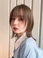 ゲーム 梅田(GAME)&nbsp;ブリーチなしベージュ/ケアカラー/外ハネボブ/ウルフ