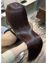 アズーア ヘアーアンドスパ(azure hair&spa) 髪質改善カラー×ダークレッド