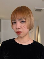 ナループロアポンテ(Nalu pu loa PONTE)&nbsp;ミニボブショートボブ暖色デザインブリーチデザインカラー