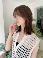 マリアバイアフロート(Maria by AFLOAT)&nbsp;ナチュラルなくびれレイヤーミディアムオリーブベージュ