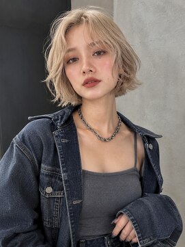 ゴットラトゥール(GOTTO LATOUR) 柔らかいミルクティーベージュと ラフに動く韓国風ミニボブ☆