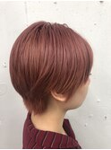 アッシュレッドカラー☆