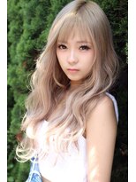 クーエフー(coo et fuu)&nbsp;ハイトーンのロングスタイル♪　透け感　ブリーチ　10代20代