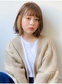☆インナーカラー外ハネボブ☆navile表参道