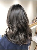 ブリーチ無しでも透明感×オリーブグレージュ