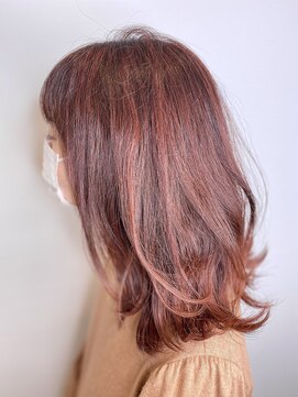 ロッカ ヘアーイノベーション(rocca hair innovation) 軽やかピンクハイライト/暖色系カラー