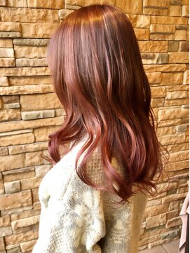 エノモト(ENOMOTO) 韓国風巻きクセ毛風パーマカシスブラウンバレイヤージュ20代30代