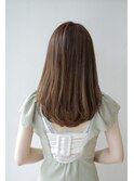 ワンカールでかわいいミディアムヘアー