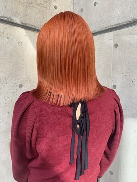 アルカナ 明治神宮前原宿(ARCANA) ビビットオレンジ　オレンジカラー切りっぱなし