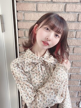 サロンドミルク 原宿(salon de MiLK) 【salon de MiLK 原宿】ウルフ×イアリングピンクレッド