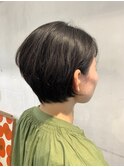やわらか印象のショートボブ