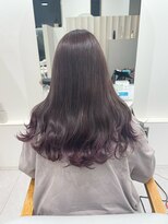 アラナ 平尾(alana)&nbsp;裾カラー　パープルピンク