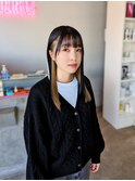 インナーカラー:ブロンドベージュー