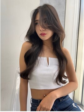 ノク(nok) 韓国ロングレイヤー_大人ガーリーチョコレートモード