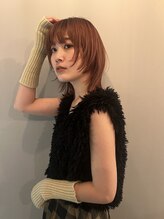 テテ ニコ(tete nico)&nbsp;【大前晴奈】顔まわりレイヤー×オレンジベージュ