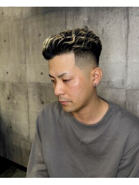 バーバーショップ ネオ セカンド(BARBERSHOP NEO2nd) オールバック　ブリーチ　宇都宮　フェード