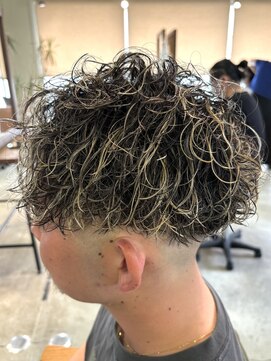 ルーディヘアーブランド(Ludi hair Brand) メンズスタイル 立体パーマ フルメッシュ