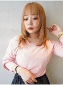 レイヤーカット/顔周りレイヤー/ミディアムレイヤー