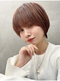 Say.岩井　大人ショートボブ×ベージュブラウン×大人可愛い