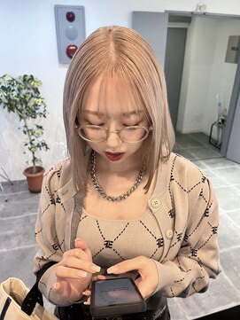 ペレ 栄店(PELE) 前髪/アンブレラカラー/こなれミディ/イメチェン/ウェーブパーマ