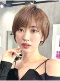 30代40代大人女性/前髪ありショートボブ/ショートヘア/髪質改善