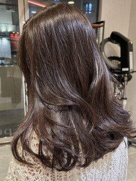 ボコカ(bococa) 【macana指名】ブラウンベージュ　ブリーチなし　レイヤーカット