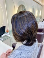松本平太郎美容室 土浦パートワン(PART1)&nbsp;ミディアムくびれハイライトスタイル　　30代40代50代   土浦