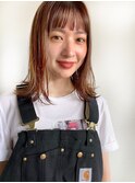 外ハネミディアム×オリーブベージュ　○堀越太真樹