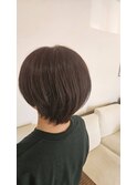 首が綺麗に。シュッとショート。