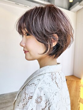 シオン(shion) メルティカラーマロンベージュ似合わせカット_9478