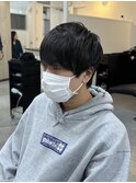 20代30代40代流行ツーブロックスーツ黒髪メンズ韓国マッシュ
