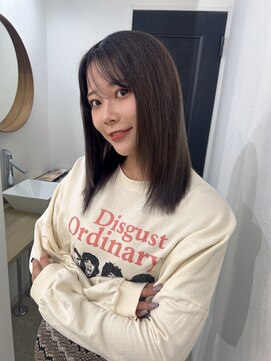 ビビバイベル(BiVi by BHEL) 桑名ロングレイヤーカットロングヘアピンクブラウンカラー韓国