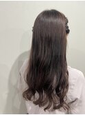 ハーフツイン ピンクベージュ uiic hair 中沢恵理