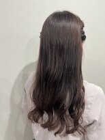 ウィーク 梅田(UiiC)&nbsp;ハーフツイン ピンクベージュ uiic hair 中沢恵理