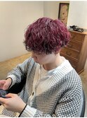 ツートーンカラー×カシスピンク×卒業カラー