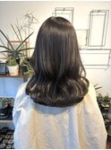 [髪質改善トリートメントで艶感◎]チャコールグレージュ