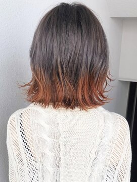 モナン(monan) ダークグレールーツカラーテールカラーエンドカラー