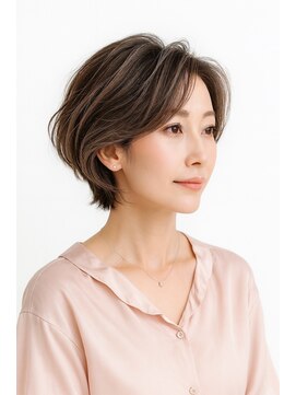 ゲイン(Gain) ショートカット・レイヤーカット×白髪ぼかし