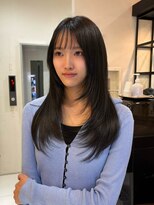 ヘアアンドメイク シークネクスト(HAIR&MAKE SeeK NEXT) ナチュラルブラック×韓国風ハッシュカット
