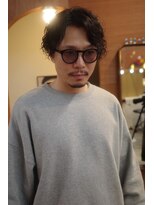 エディ(Edy)&nbsp;波巻きスパイラルパーマカーリーパーマメンズ眉毛カット外国人風