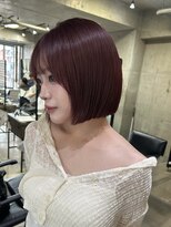 ナループロア ルームー(Nalu pu loa ROOMOO)&nbsp;１ブリーチで作るワインレッド☆タッセルカット/OSA