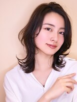 エアー 池袋(AIR)&nbsp;【小顔骨格補正】大人キレイなかき上げ前髪×くびれレイヤー池袋