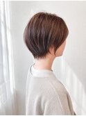20代30代40代50代髪質改善ミルクブラウンナチュラルショート