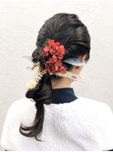 編み込みヘアアレンジ【ヘアセット】【カット】【西武新宿駅】